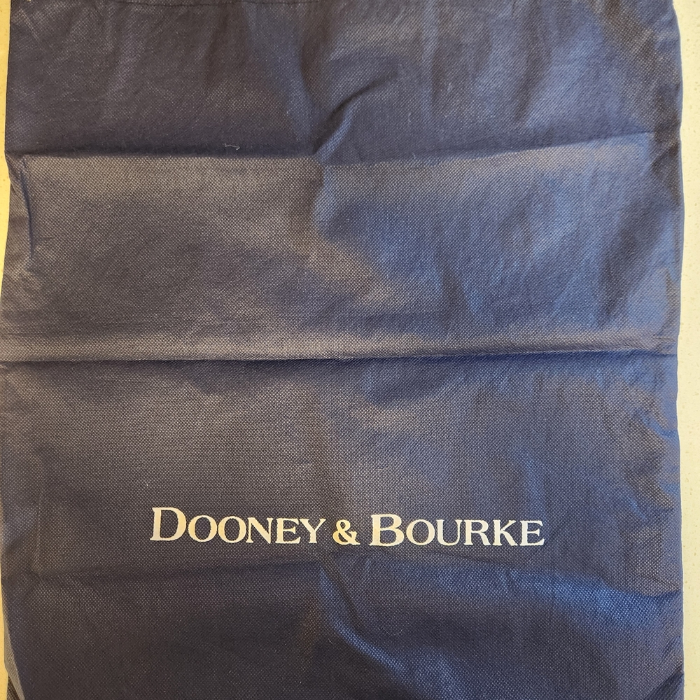Dooney & Bourke Navy Blue Dust Bag with White Logo